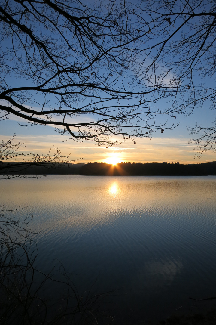 Sonnenuntergang am Möhnesee