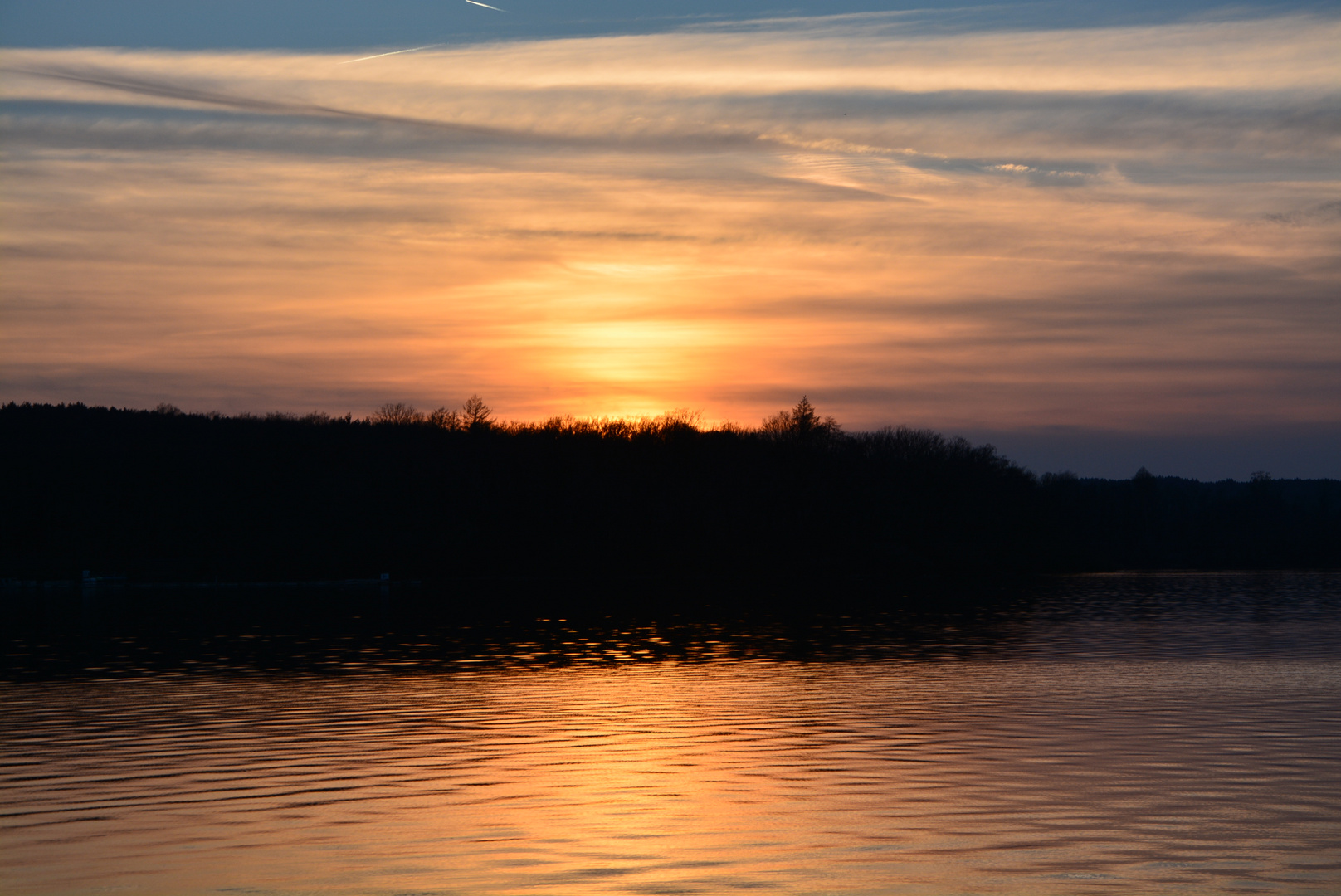 Sonnenuntergang am Möhnesee