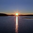 Sonnenuntergang am Möhnesee bei Delecke