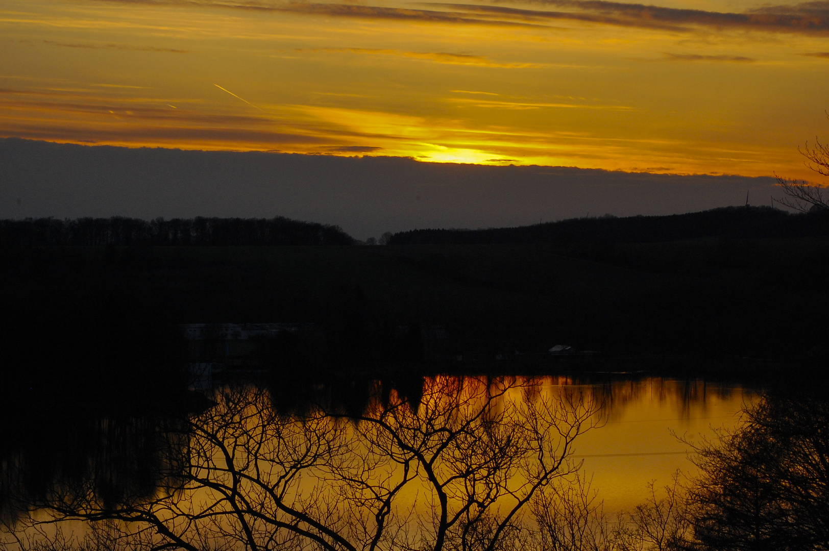 Sonnenuntergang am Möhnesee