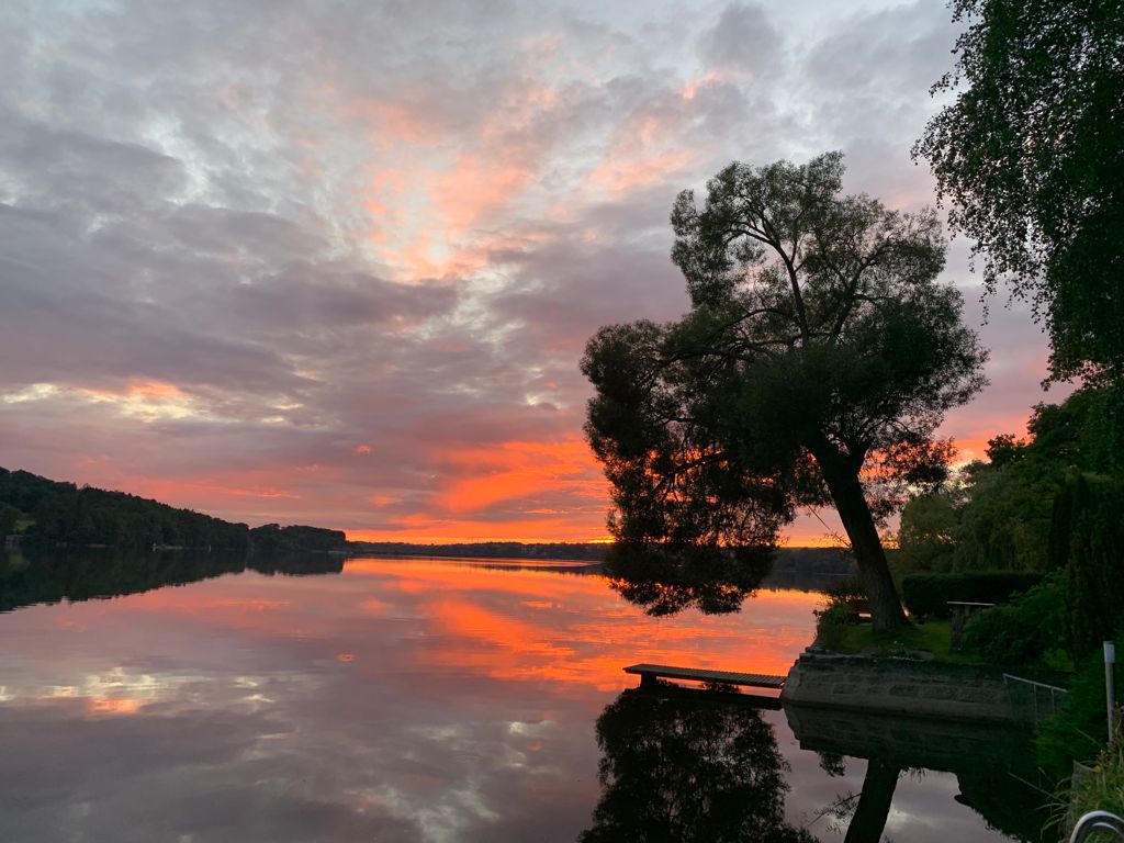 Sonnenuntergang am Möhnesee