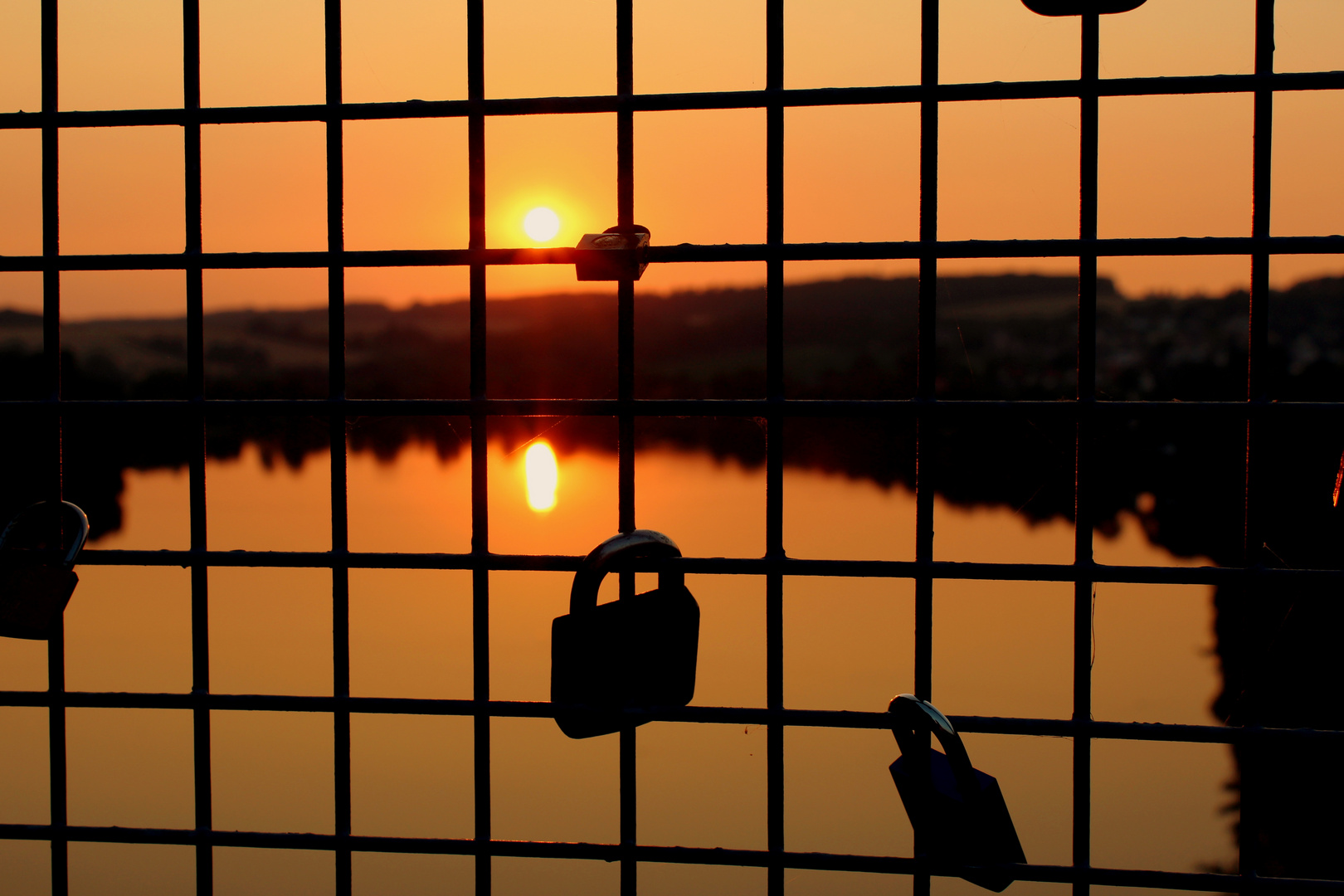 Sonnenuntergang am Möhnesee