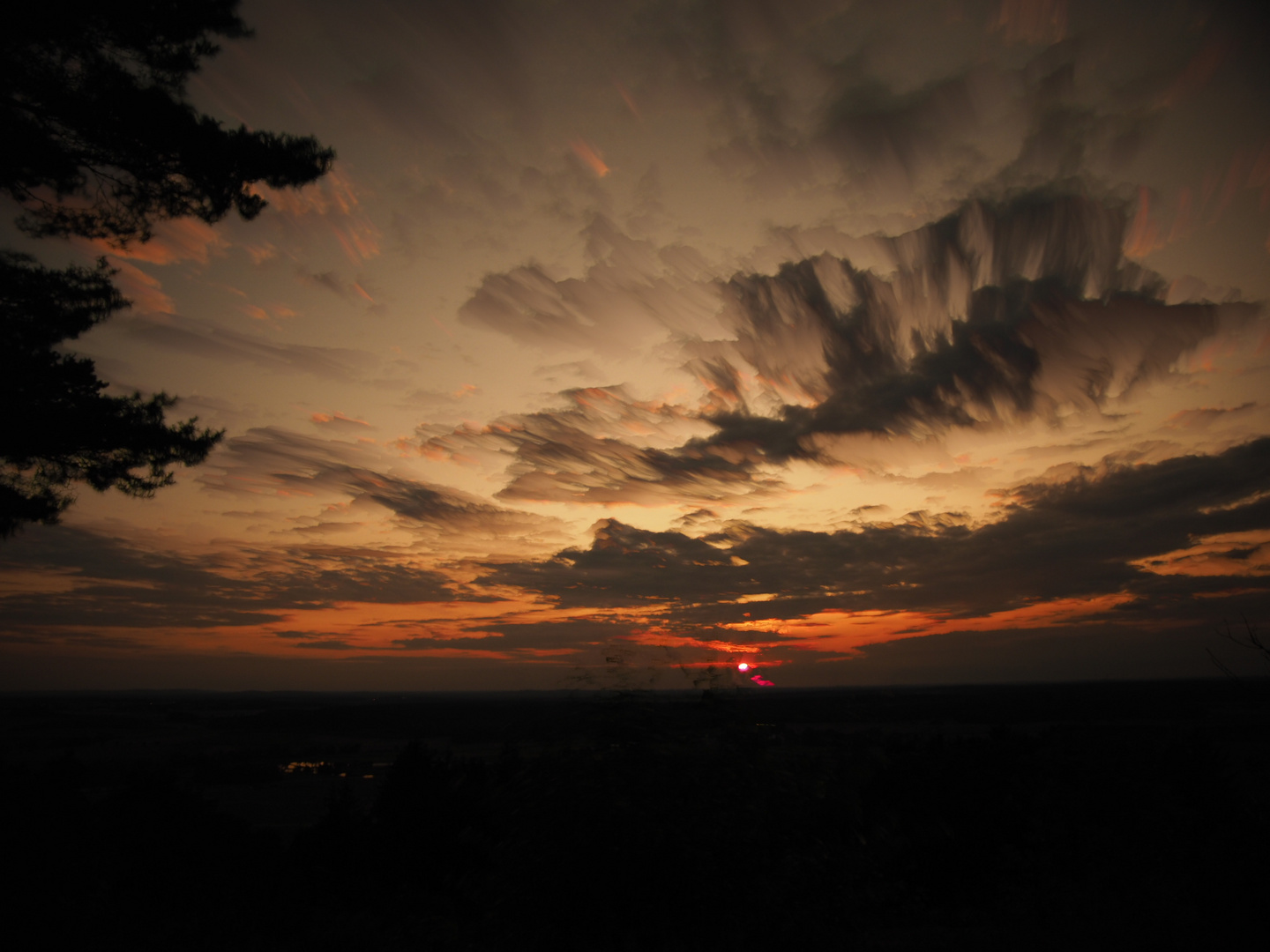 sonnenuntergang am Möninger Berg