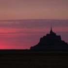 Sonnenuntergang am Moint-Saint-Michel