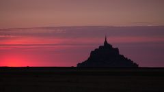 Sonnenuntergang am Moint-Saint-Michel