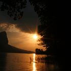 sonnenuntergang am Mondsee