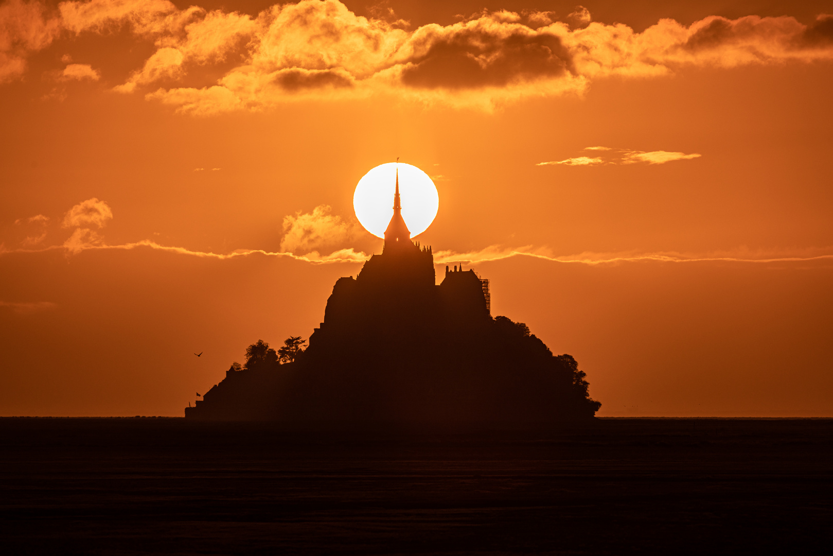 Sonnenuntergang am Mont Saint Michel