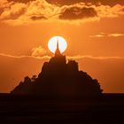 Sonnenuntergang am Mont Saint Michel