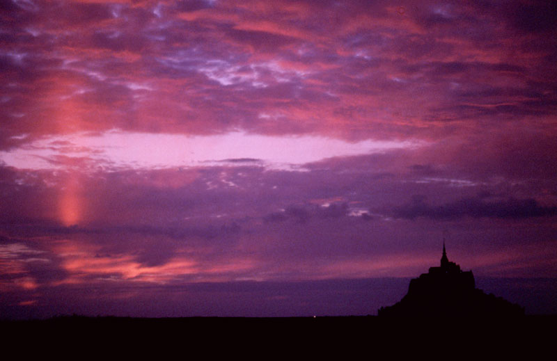 Sonnenuntergang am Mont St. Michel