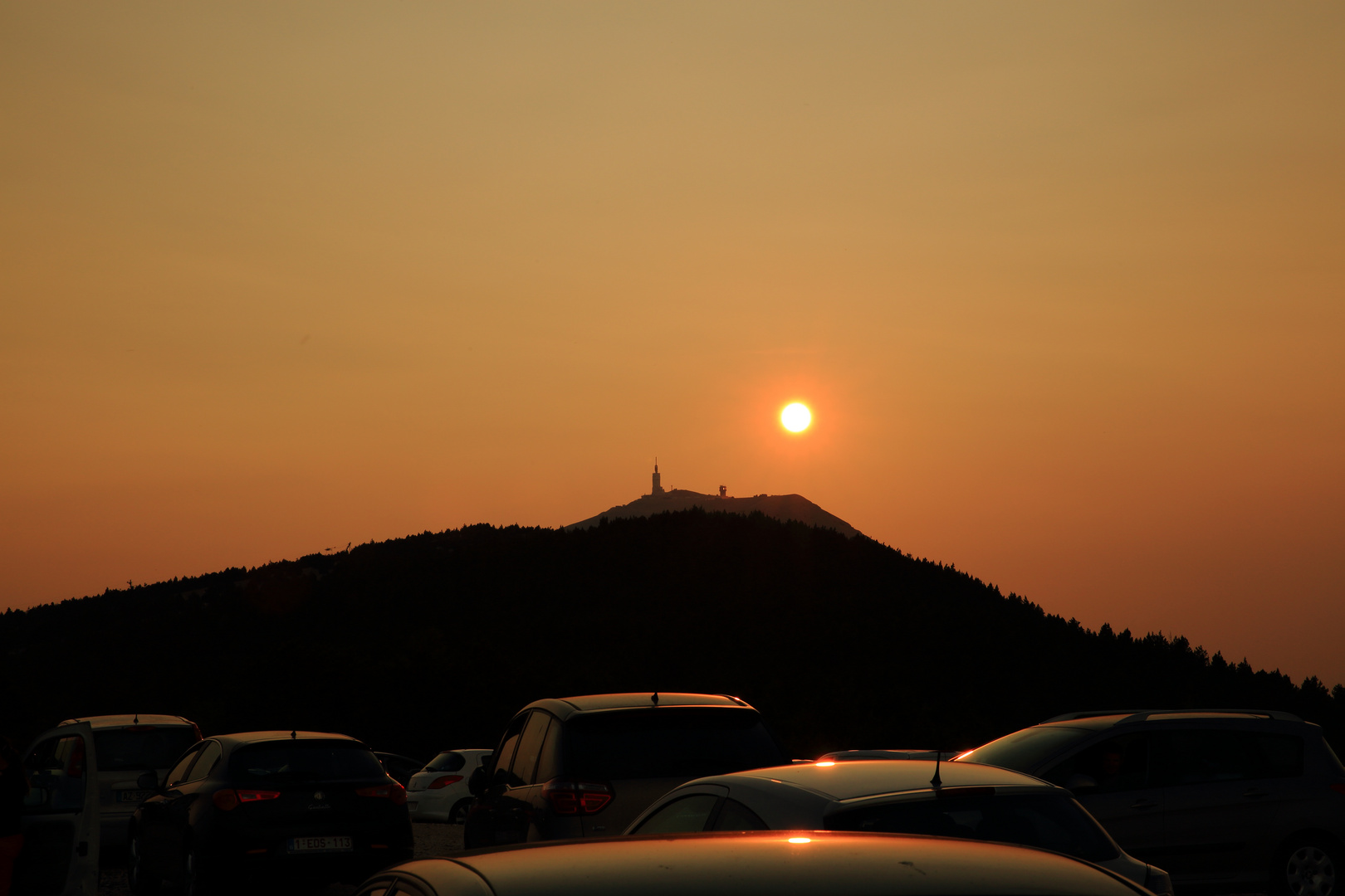 Sonnenuntergang am Mont-Ventoux