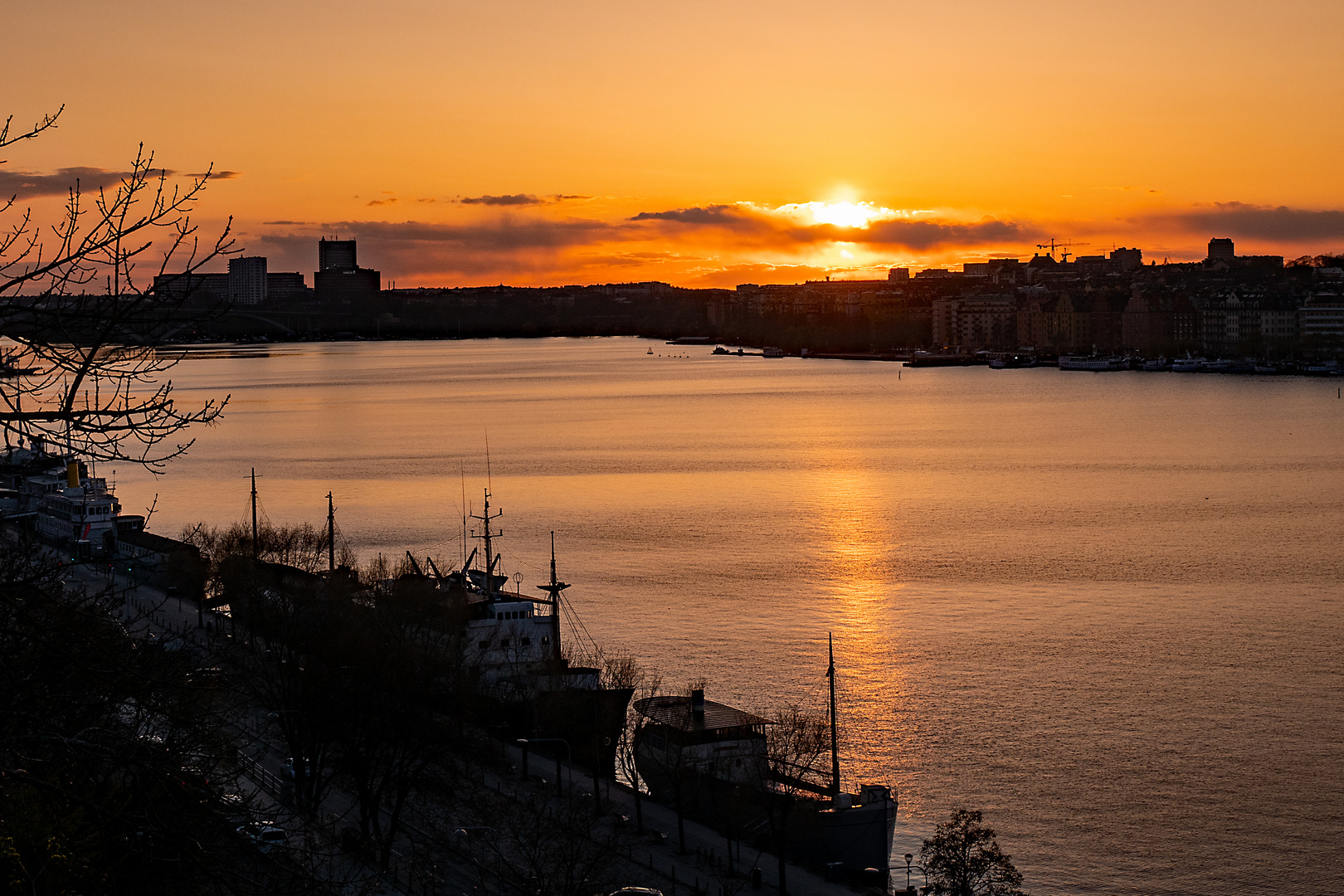 Sonnenuntergang am Monteliusvägen