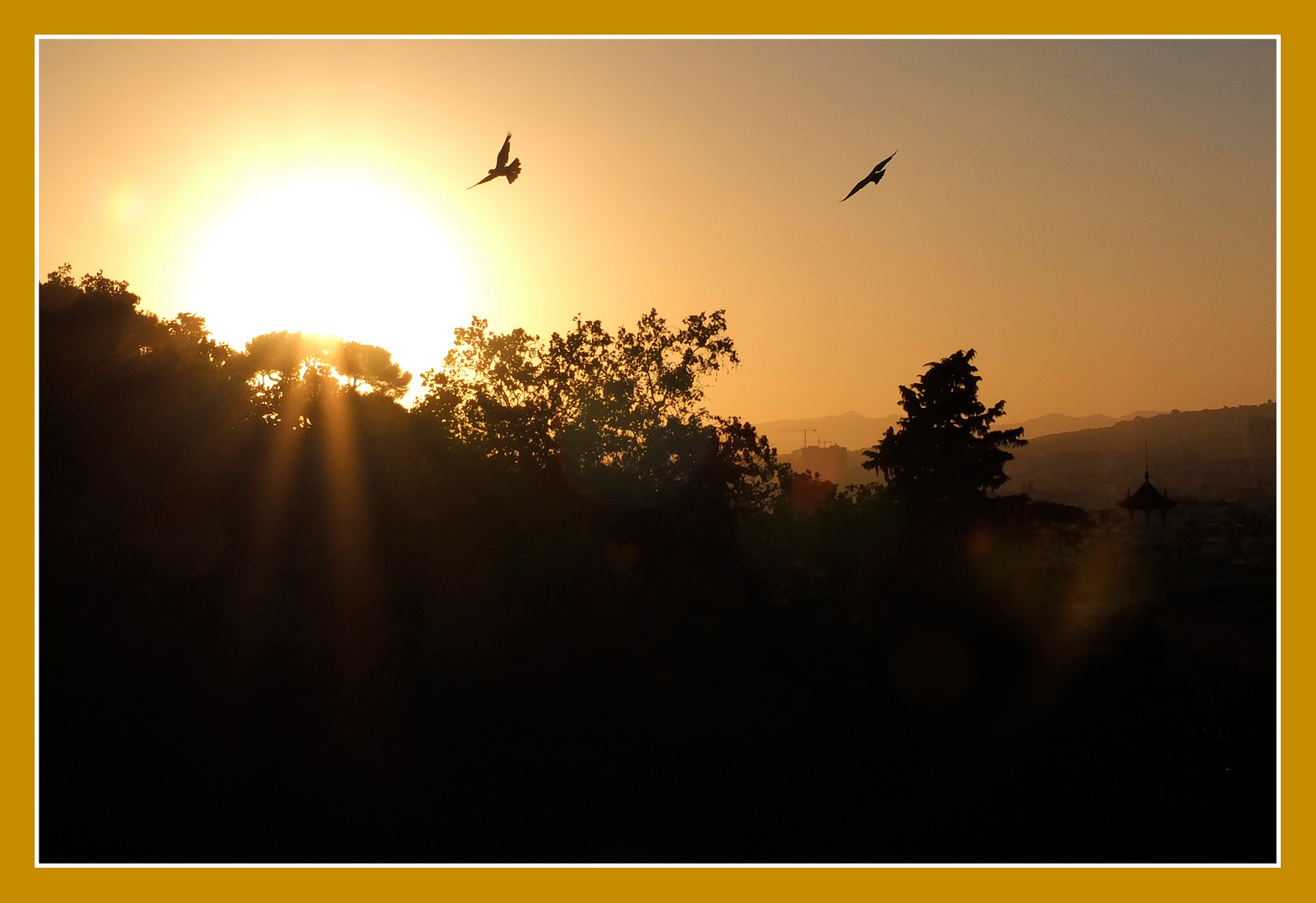 Sonnenuntergang am Montjuic