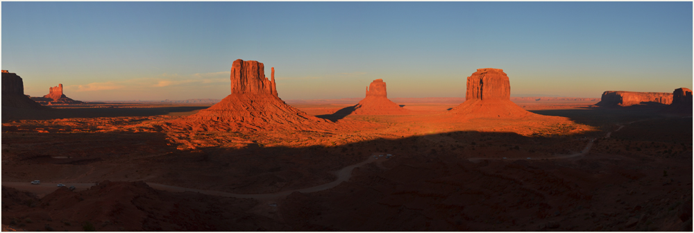 Sonnenuntergang am Monument Valley