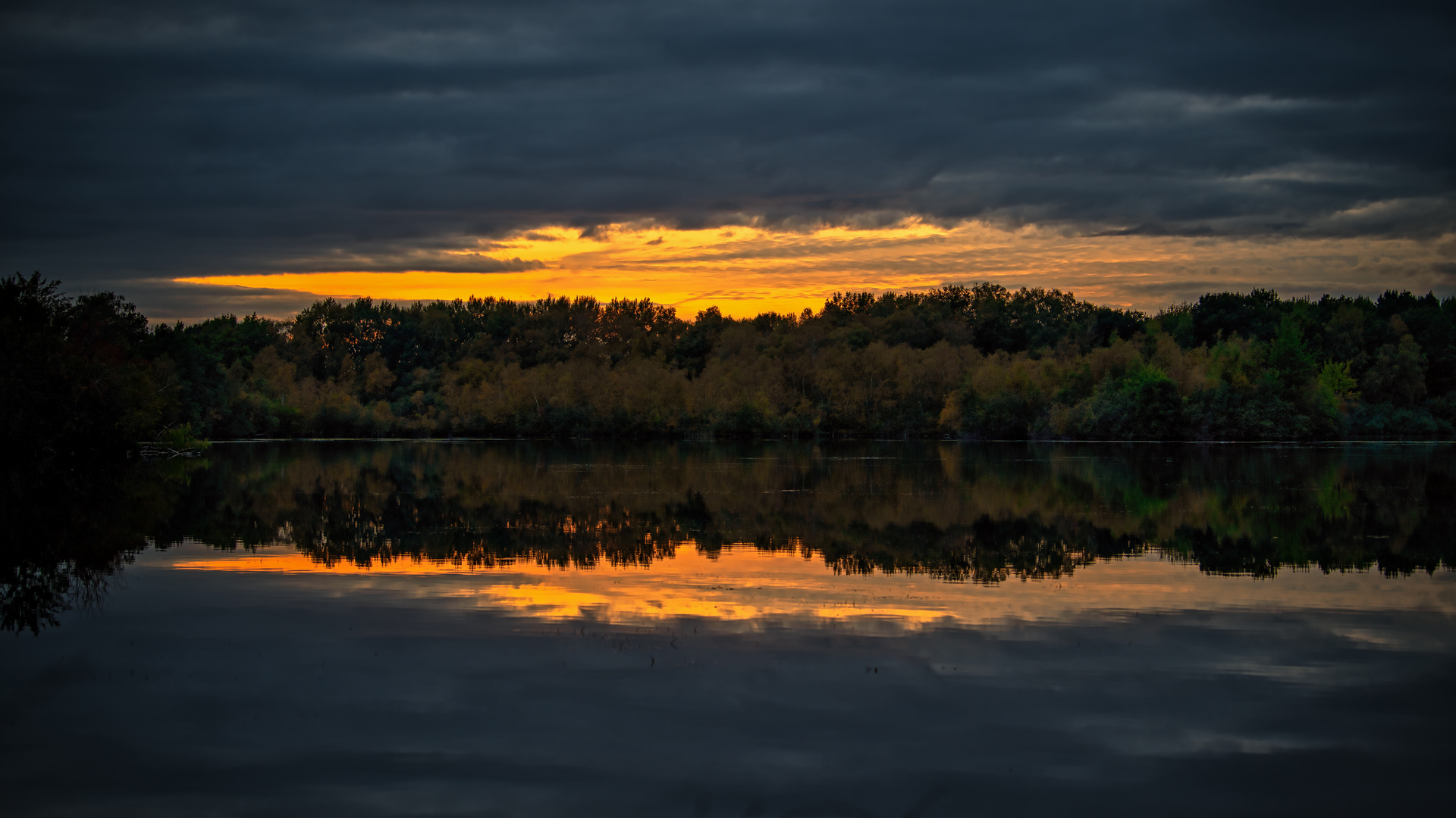 Sonnenuntergang am Moorsee 