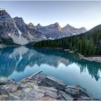 Sonnenuntergang am Moraine Lake