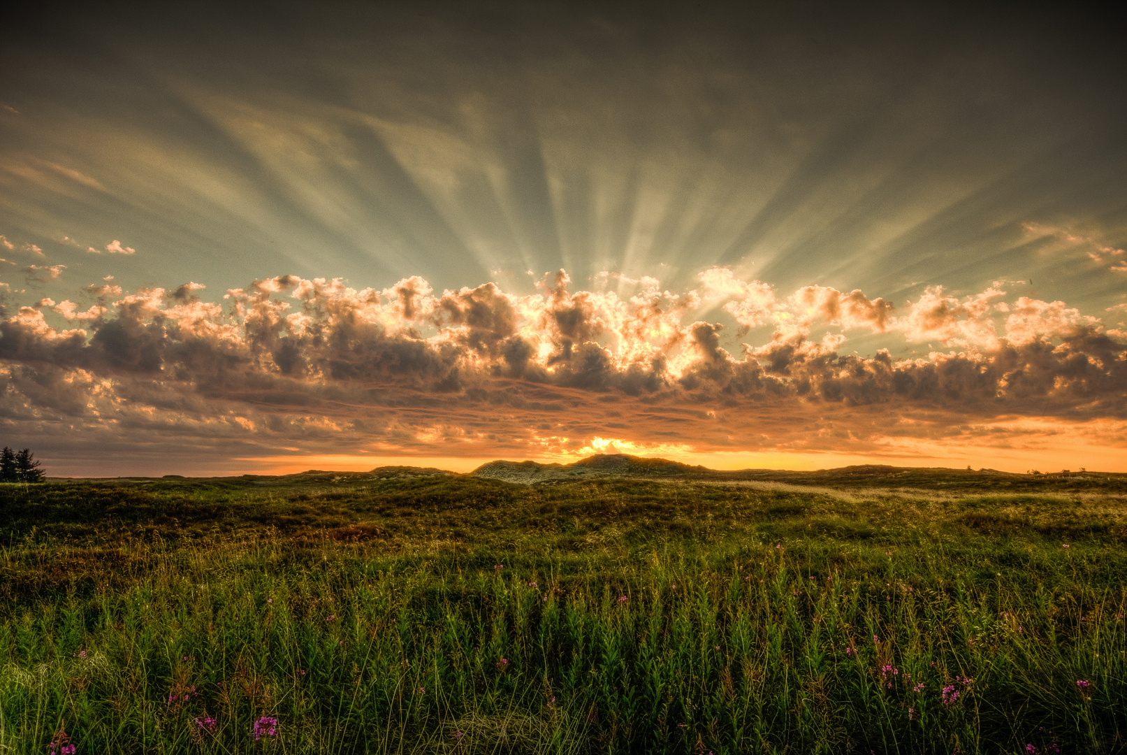 Sonnenuntergang am Morsum Kliff