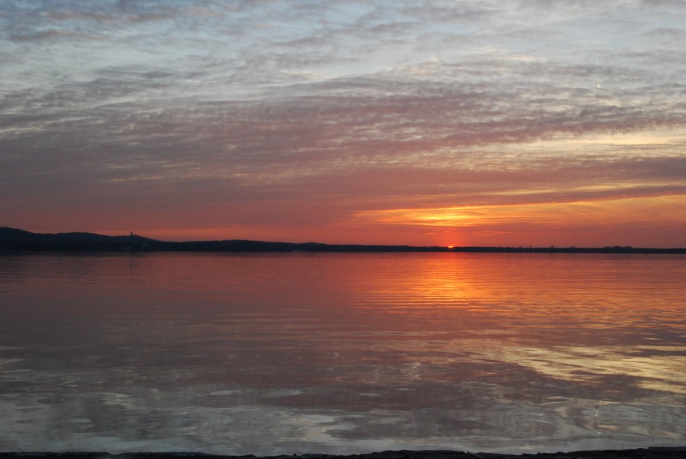 Sonnenuntergang am Müggelsee ( Berlin )