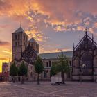 Sonnenuntergang  am Münster Domplatz