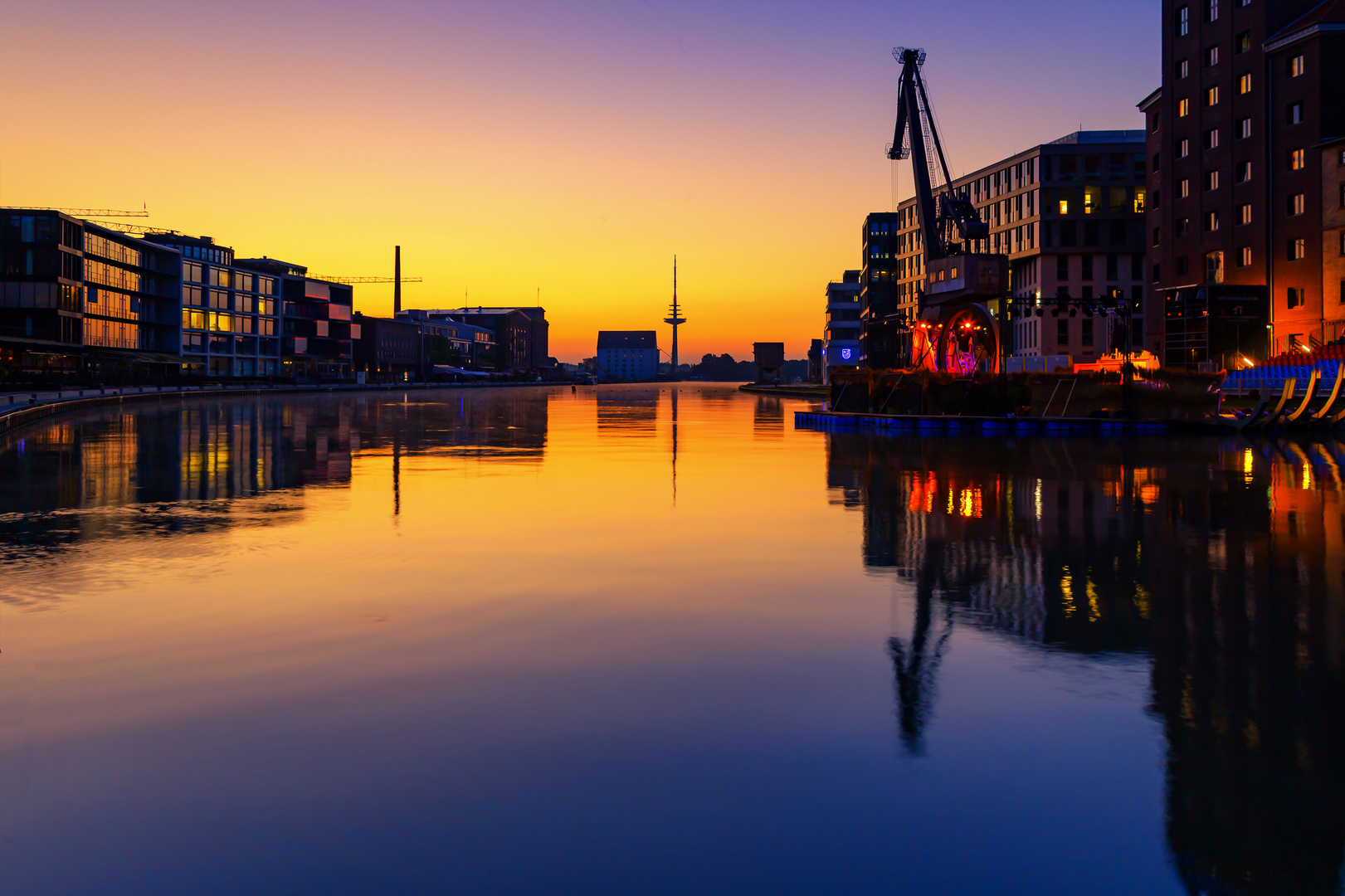 Sonnenuntergang am MünsterHafen