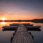 Sonnenuntergang am Murner See 