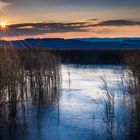 Sonnenuntergang am Murtensee