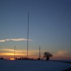 Sonnenuntergang am MW-Sender-Mühlacker