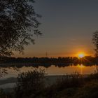 Sonnenuntergang am Naturschutzgebiet Oberhausen-3