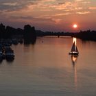 Sonnenuntergang am Neckar
