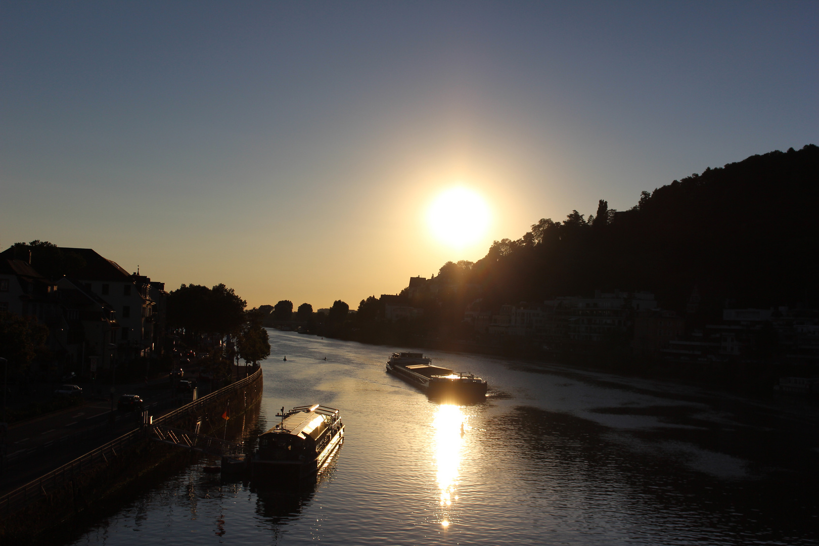 Sonnenuntergang am Neckar