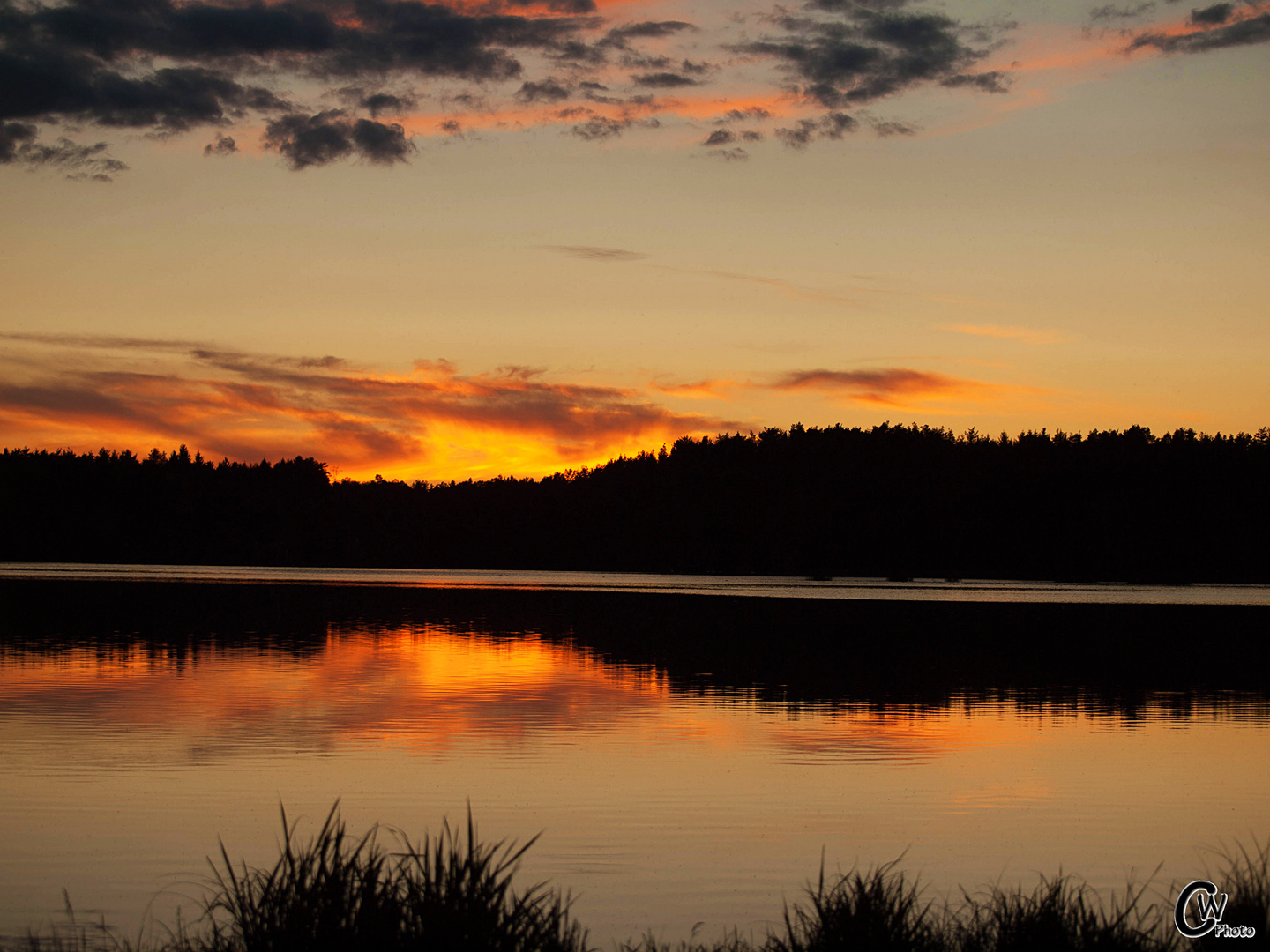 Sonnenuntergang am Neubäuer See