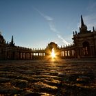 Sonnenuntergang am Neuen Palais