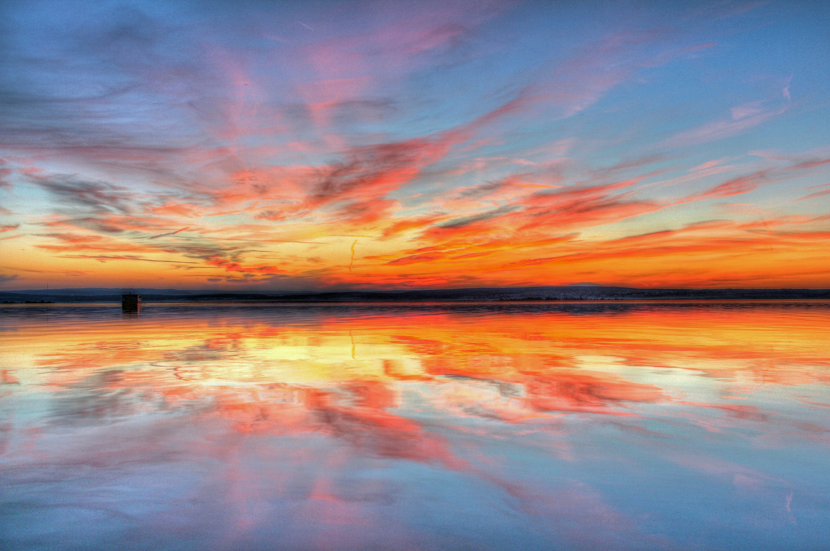 Sonnenuntergang am Neusiedler See