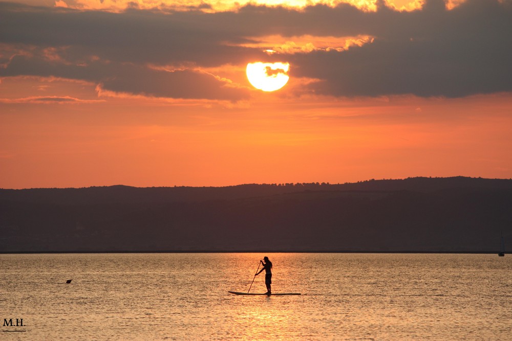 Sonnenuntergang am Neusiedlersee