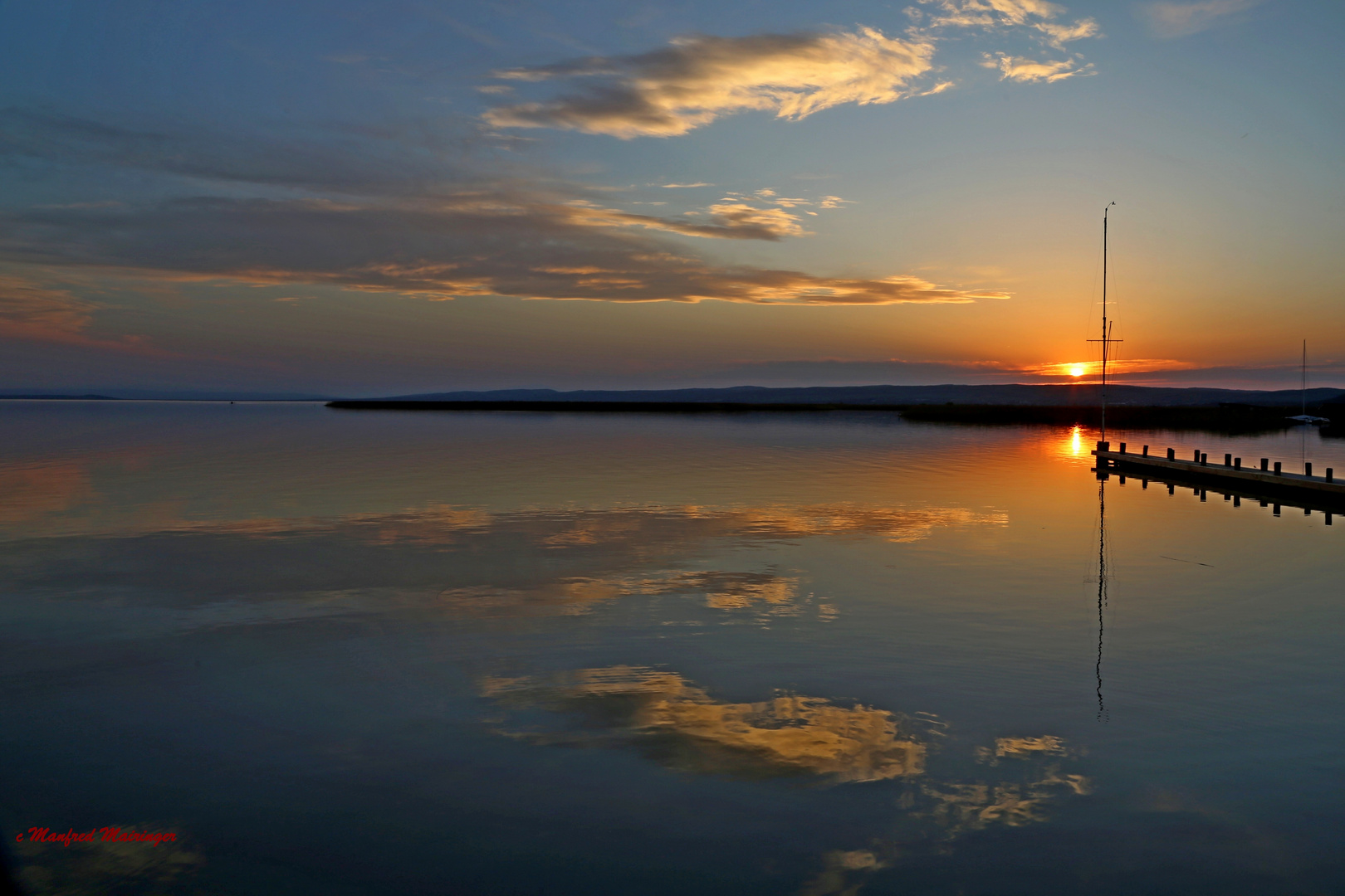 Sonnenuntergang am Neusiedlersee