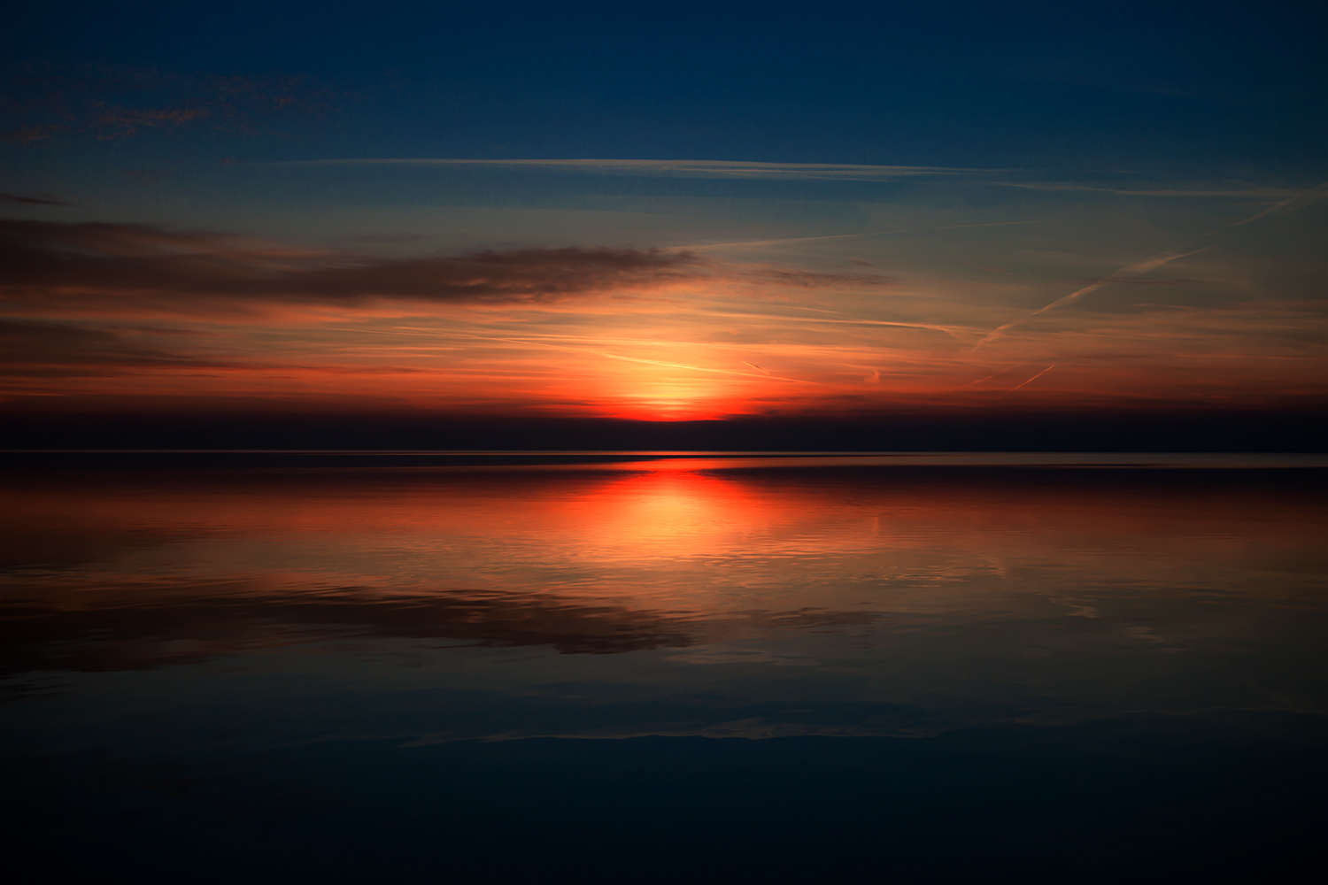 Sonnenuntergang am Neusiedlersee