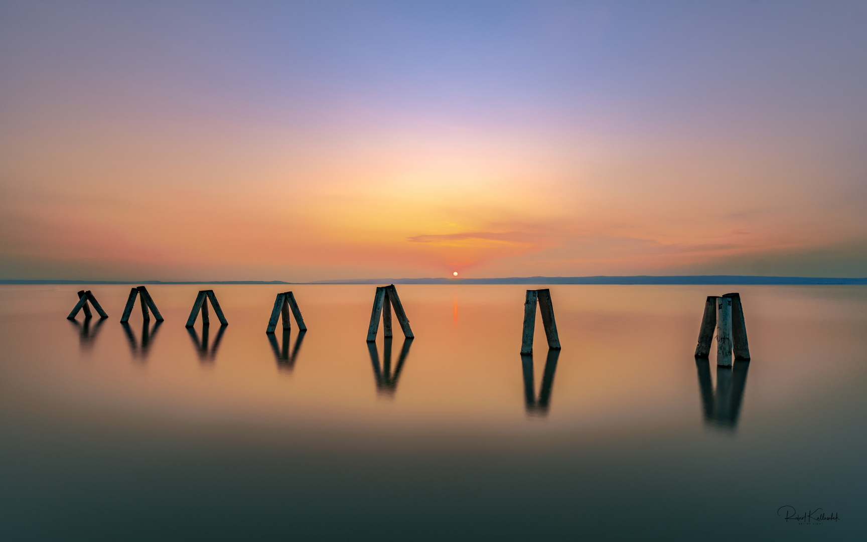 Sonnenuntergang am Neusiedlersee