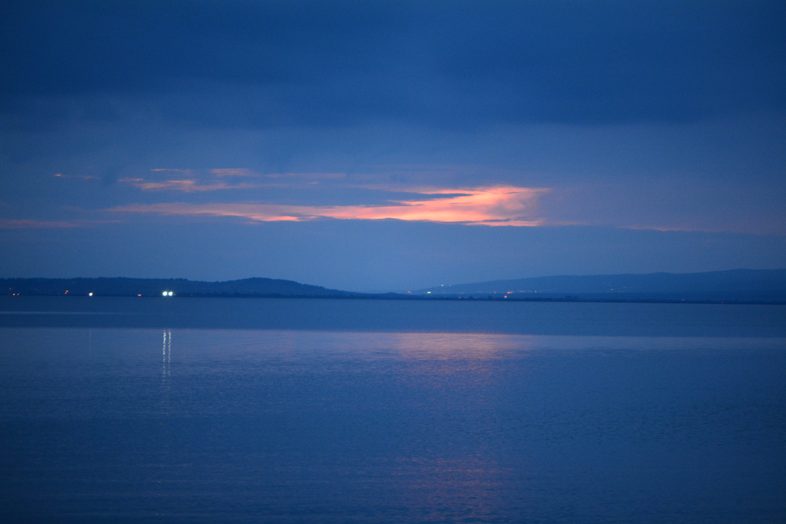 Sonnenuntergang am Neusiedlersee Oktober 2015