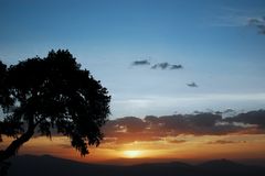 Sonnenuntergang am Ngorongoro-Krater