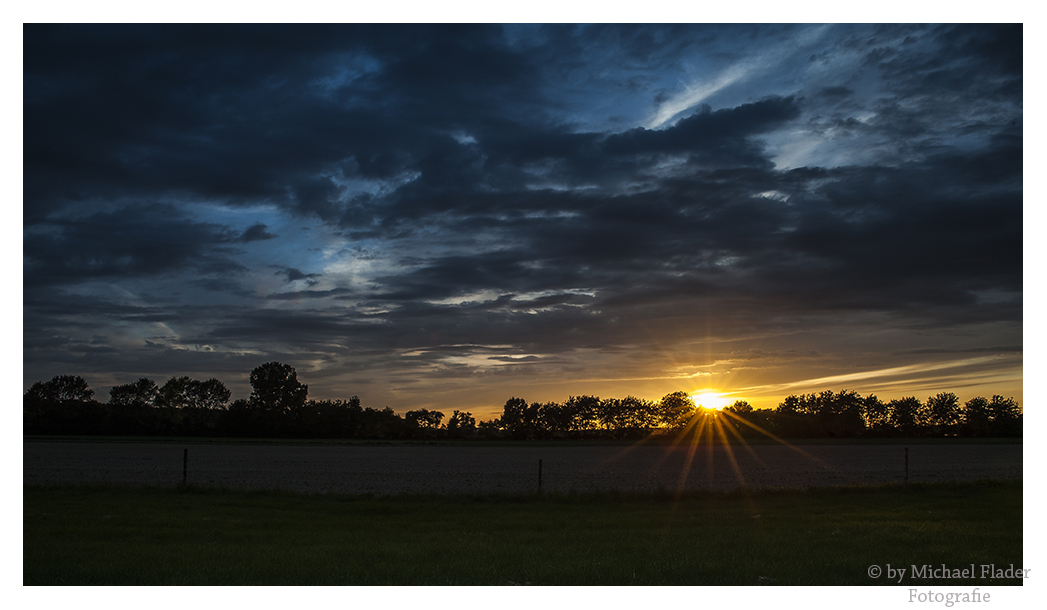 Sonnenuntergang am Niederrhein