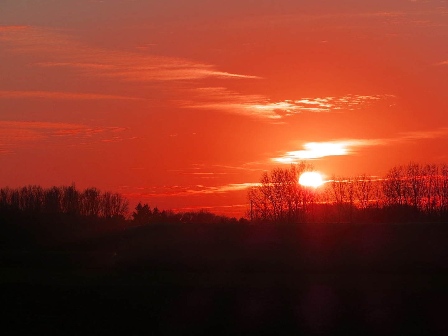 Sonnenuntergang am Niederrhein