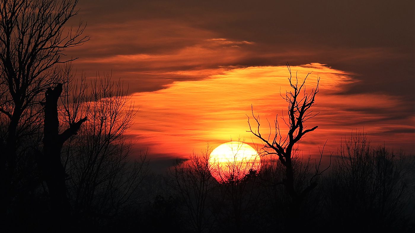 Sonnenuntergang am Niederrhein