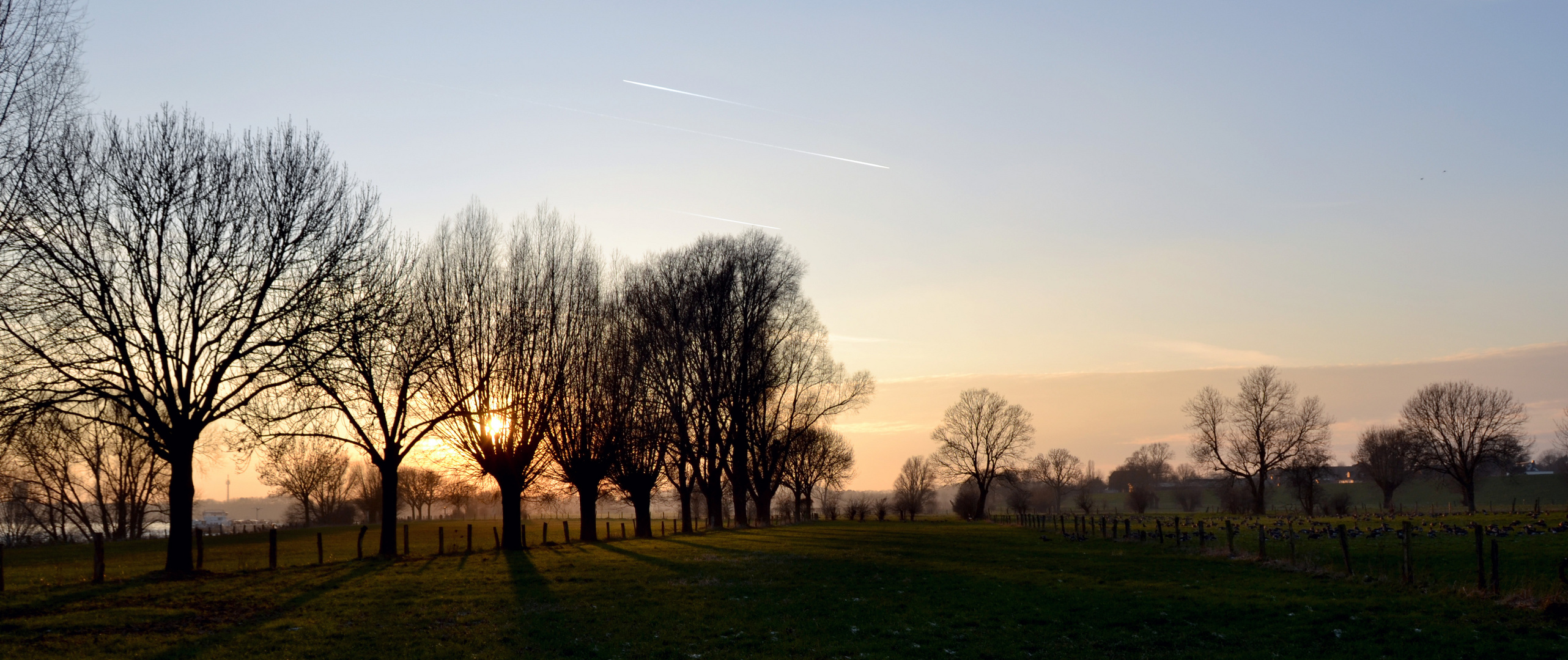 Sonnenuntergang am Niederrhein