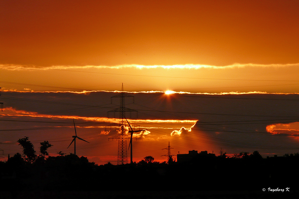 Sonnenuntergang am Niederrhein