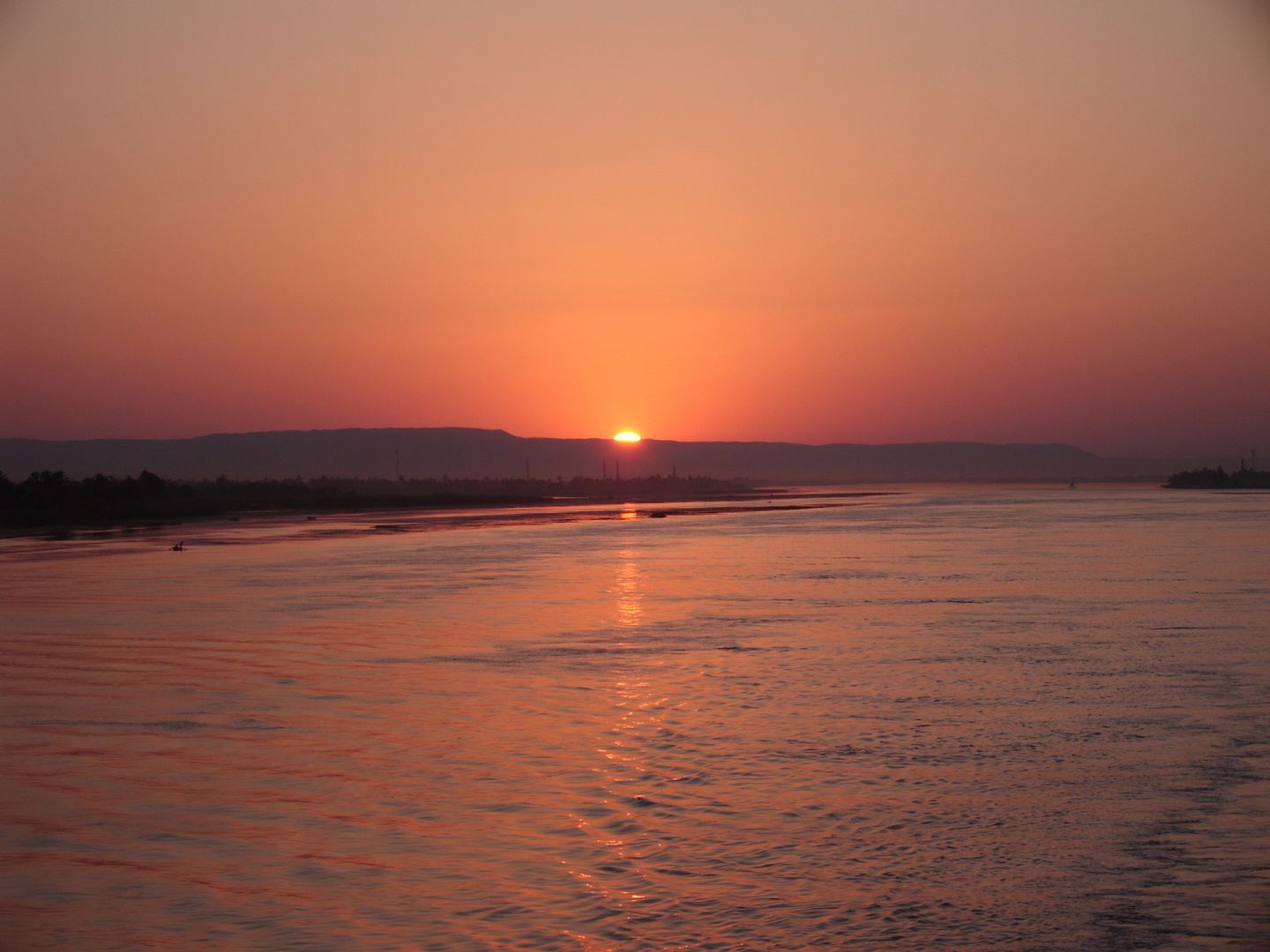 Sonnenuntergang am Nil