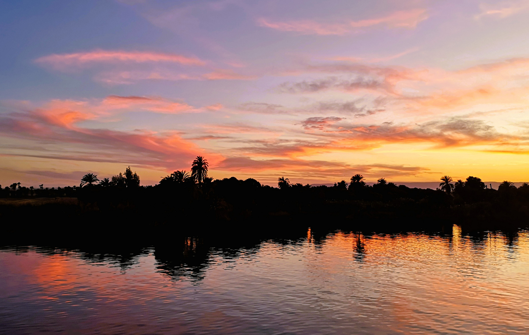 Sonnenuntergang am Nil