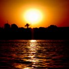 Sonnenuntergang am Nil (Ägypten