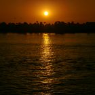 Sonnenuntergang am Nil bei Luxor