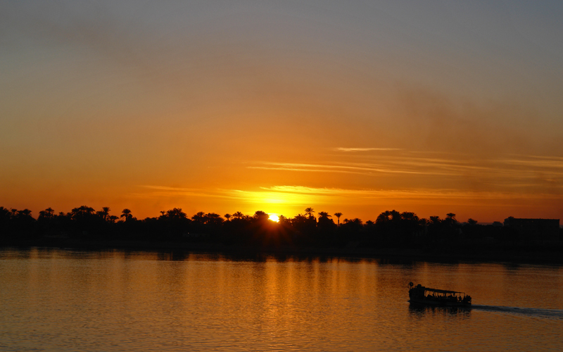 Sonnenuntergang am Nil