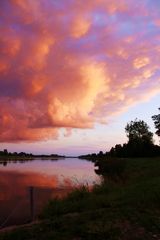 Sonnenuntergang am NOK 2