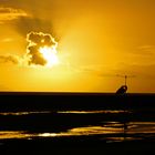 Sonnenuntergang am Norderneyer Flugplatz